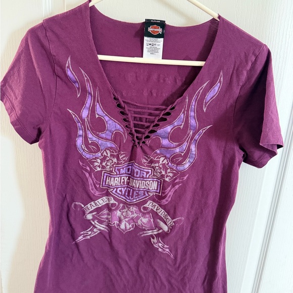 Harley-Davidson Tops - Harley-Davidson Women's Purple Short Sleeve Tee